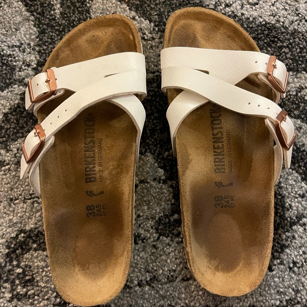 White Birkenstock Sandals